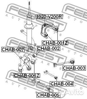 Сайлентблок цапфы chevrolet epica 03- зад.подв