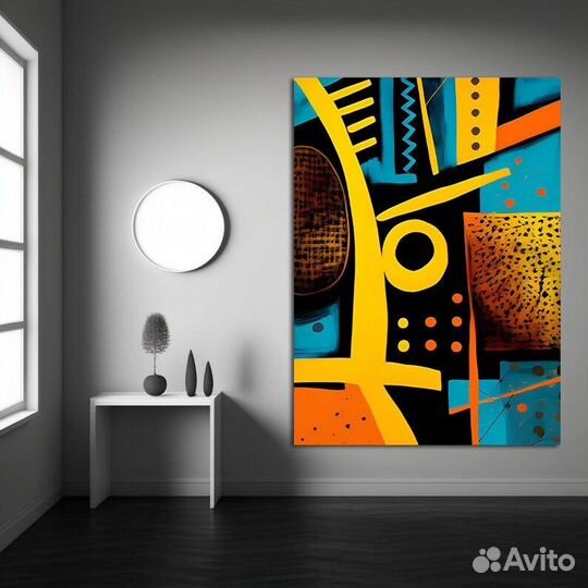 Картина маслом абстракция Яркие краски