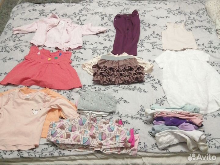 Детские вещи на девочку пакетом 86 92