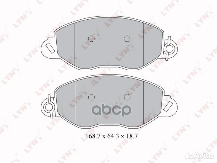 Колодки тормозные дисковые перед BD3032 LYN