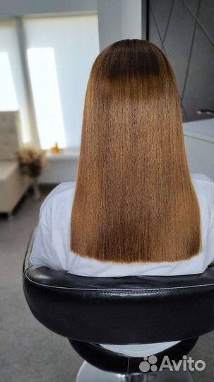 Кератиновое выпрямление волос