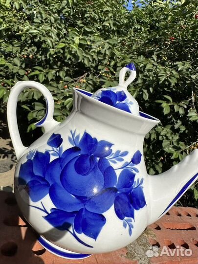 Чайник заварочный СССР гжель