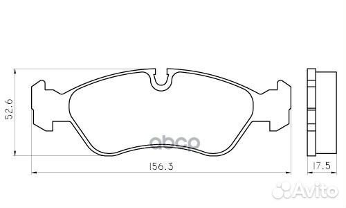 Колодки тормозные дисковые 05811175 маркон