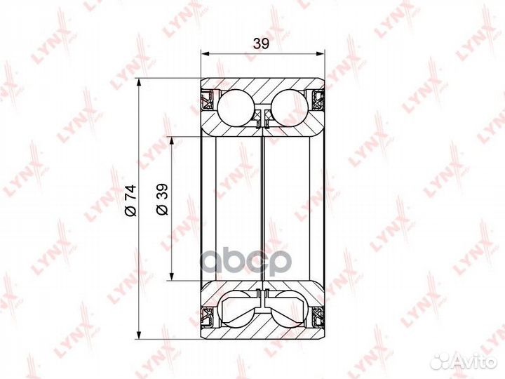 Подшипник ступ.chevrolet