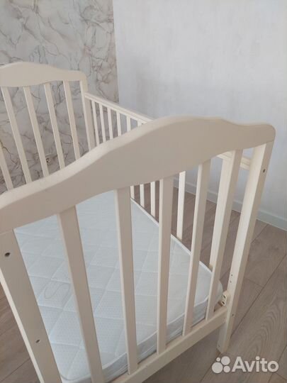 Детская кроватка Ангел Аэлита бежевый цвет