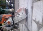 Алмазная резка бетонных стен и проёмов, демонтаж