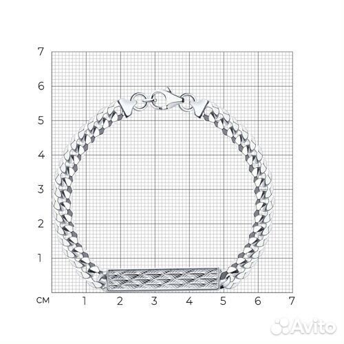 Браслет sokolov из серебра, 94051014, р.22