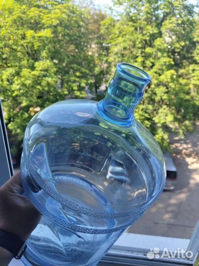 Бутыль 19л пластиковая с ручкой