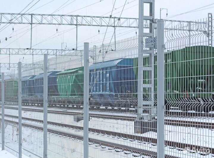 Забор из 3Д сетки под ключ пром зона