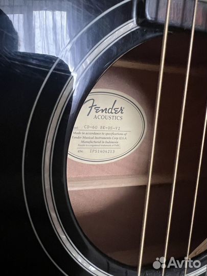 Акустическая гитара fender cd 60