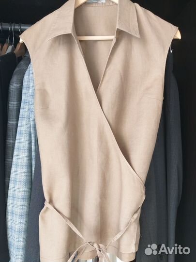 Блузка летняя Glenfield, 44-46р, лен-хлопок