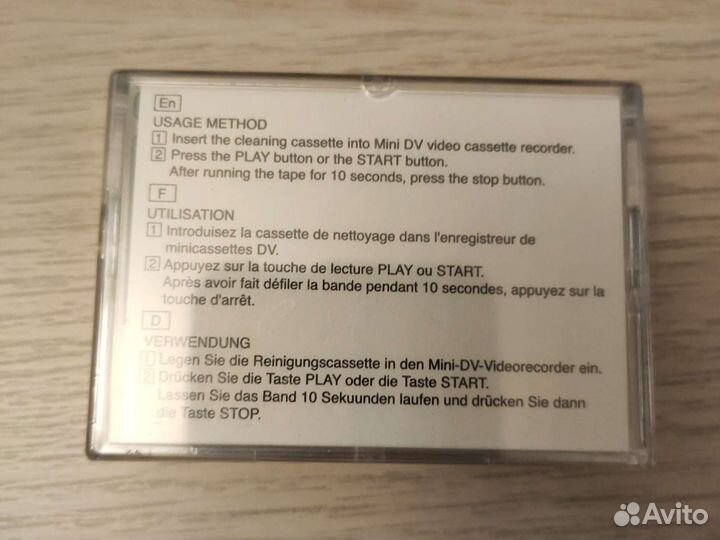Новые чистящие кассеты mini dv