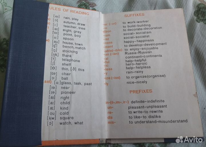 Словари и учебник английского языка