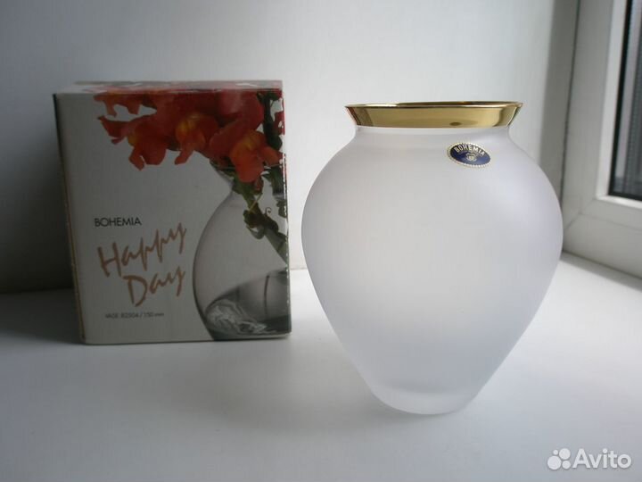 Ваза Bogemia и ваза хрустальная