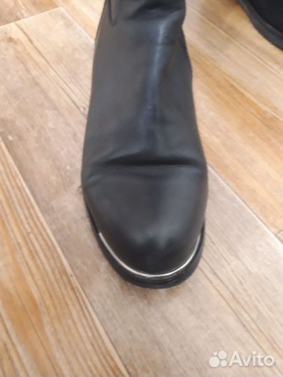 Сапоги осень весна женские 36 кожа