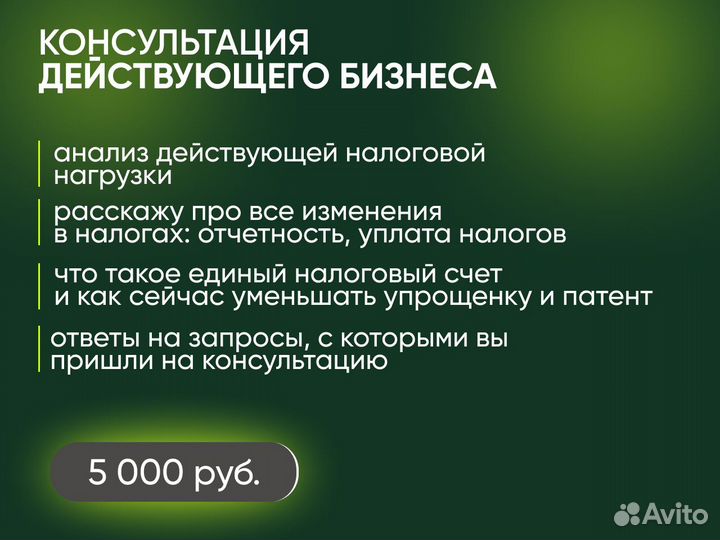 Консультация бухгалтера. Открытие ип. Ведение ип