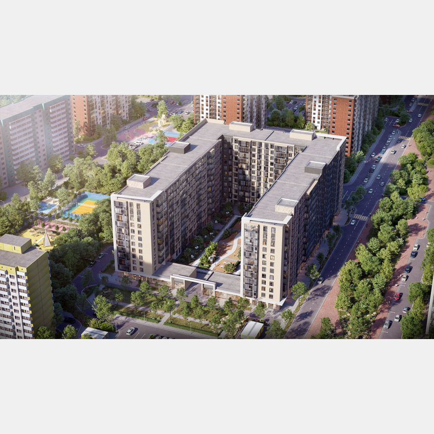 1-к. квартира, 42,3 м², 3/12 эт.