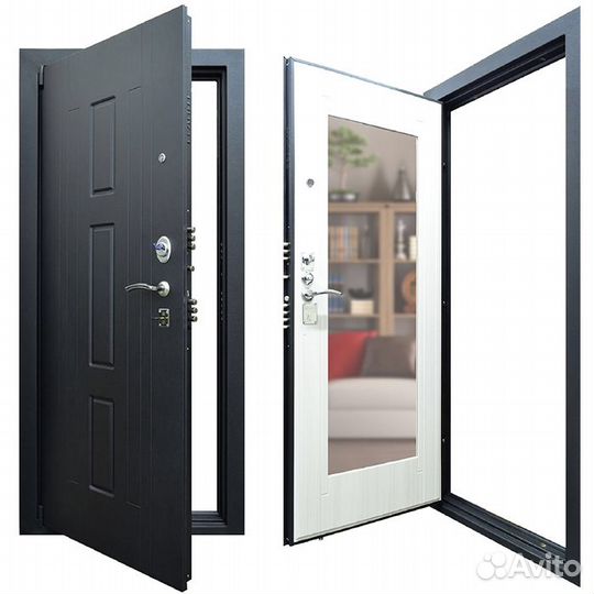 Дверь входная 3х контурная с Зеркалом