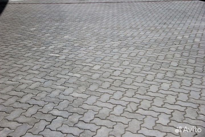 Тротуарная плитка Волна 243х130х70 серая