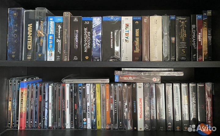 Огромная коллекция фильмов на blu-ray и 4k