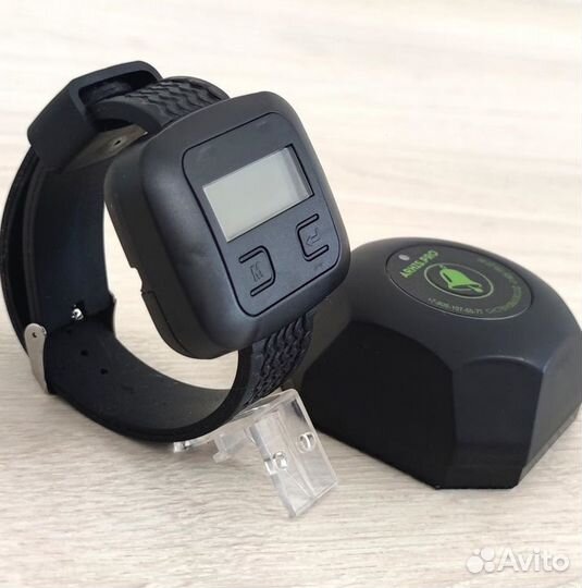 Кнопка вызова официанта Бургер и часы пейджер