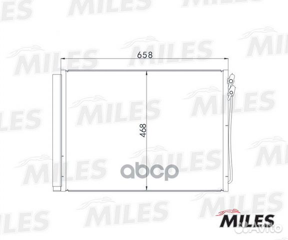 Радиатор кондиционера accb060 Miles