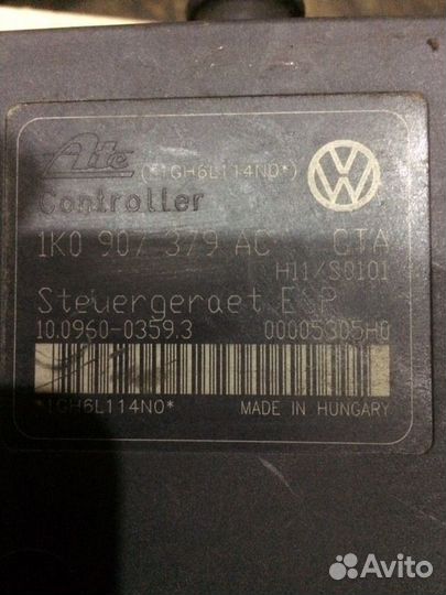 Блок ABS Ауди А3 Гольф 5 1K0614517 AE 1K0907379 AC