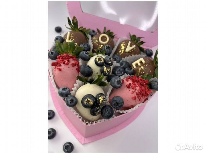 Клубника в шоколаде, букет из клубники KBK-4348