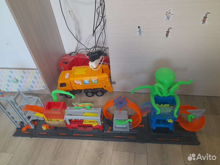 Автомойка осьминог HotWheels