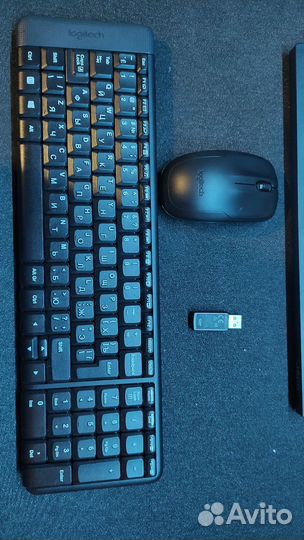 Беспроводная клавиатура и мышь logitech