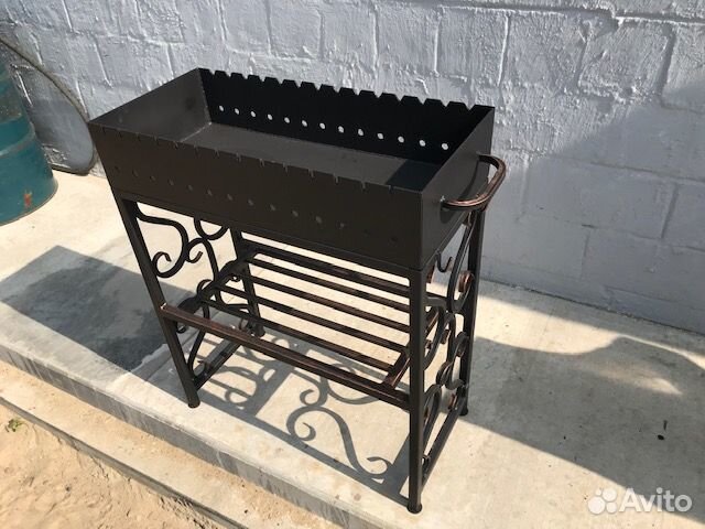 Мангал № 0097/3 с дровницей хол.ковка