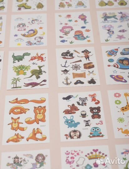 Переводные татуировки 600шт