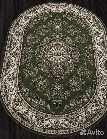 Ковер Merinos Gavana d285 green Овал