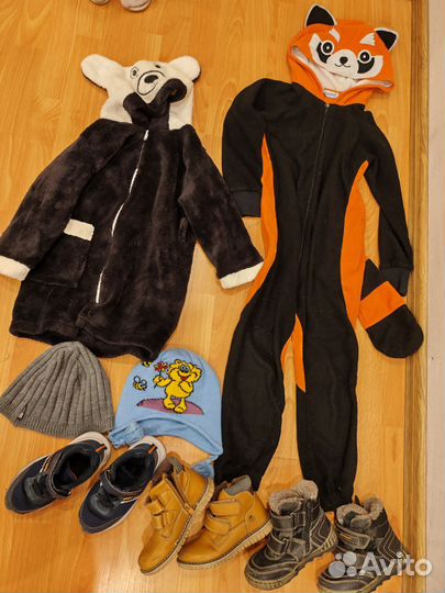 Вещи пакетом 104 110 116 + обувь 27