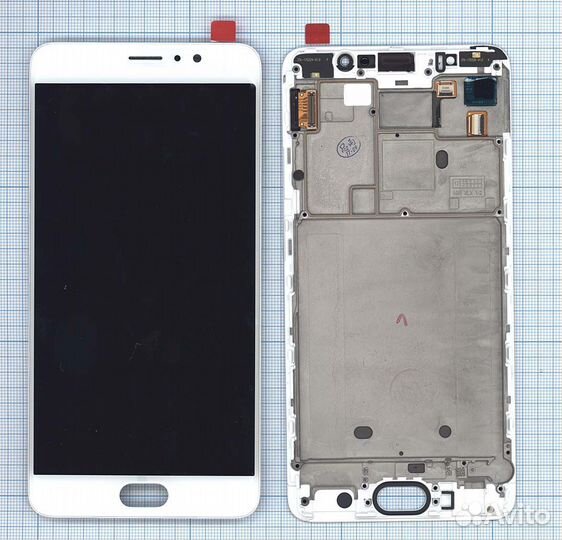 Дисплей для Meizu Pro 6 Plus белый