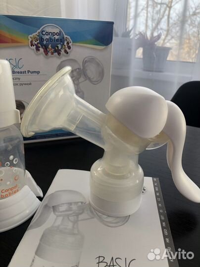 Молокоотсос ручной canpolbabies+накладки 2уп