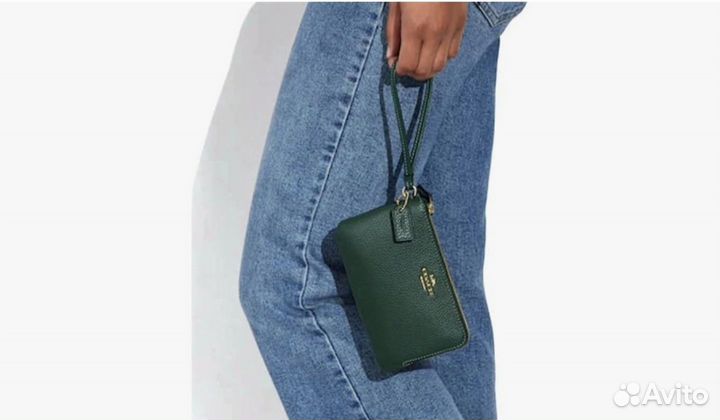 Оригинал Кошелек плоская косметичка Coach новая