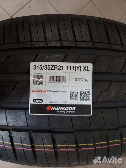 Hankook Ventus S1 Evo3 SUV K127A 275/40 R21 и 315/35 R21