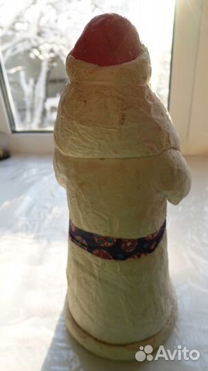 Новогодний Дед мороз СССР Папье-маше Высота -32см