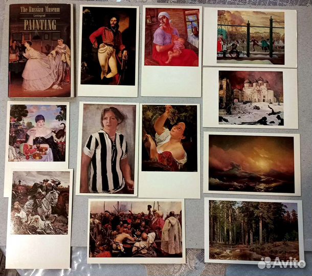 Набор открыток СССР Эрмитаж, Русский музей