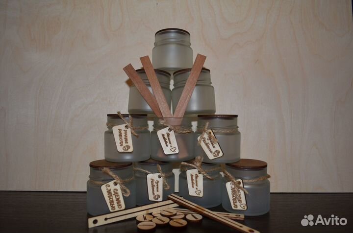 Набор банок 10 штук для изготовления свечей для ма