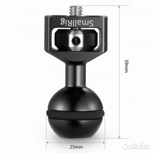 Поворотная головка SmallRig 1/4 Screw 2132 для 207