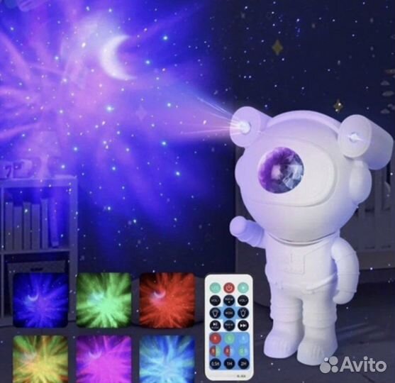 Детский Ночник Проектор Astronaut