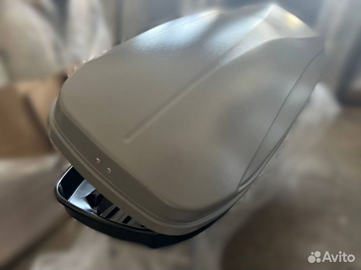 Багажник на крышу (автобокс) 430л Серый
