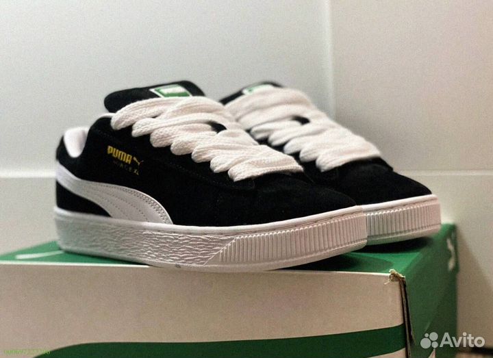 Кроссовки мужские Puma Suede XL “Black White “
