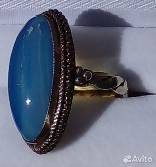 Винтажное кольцо с лунным камнем