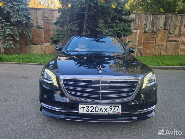 Аренда автомобиля Mercedes S класса с водителем