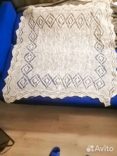 Пуховый платок паутинка