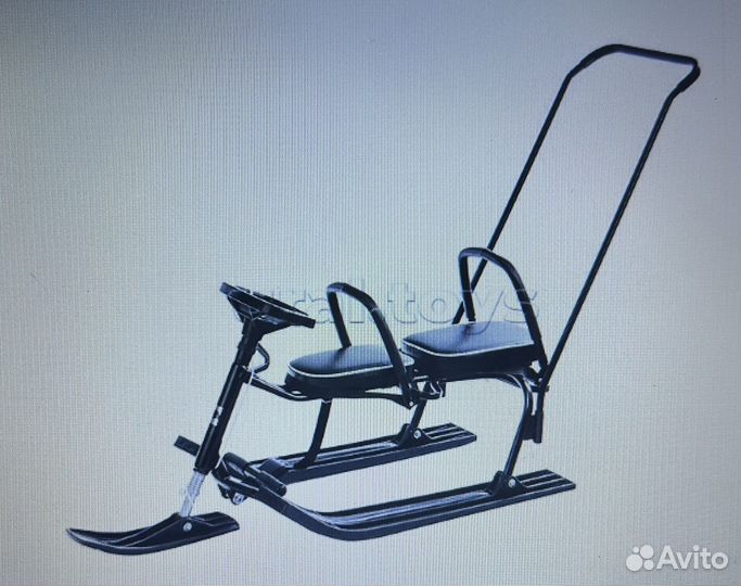 Снегокат двухместный