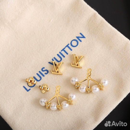 Серьги louis vuitton